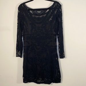 Express Black Lace Dress